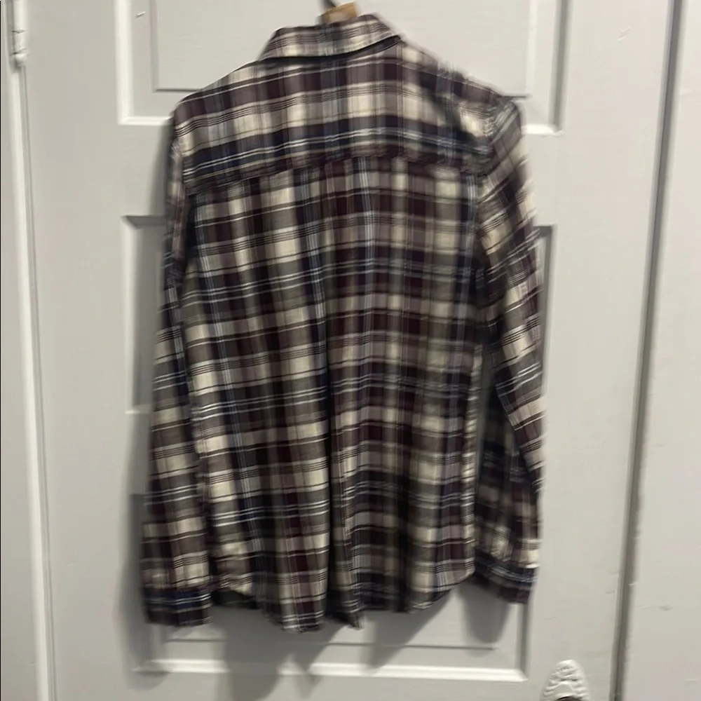 Caslon White and Purple Button Down Shirt Versatile Design - Picture 4 of 5